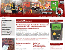 Tablet Screenshot of feuerwehr-tarmstedt.de